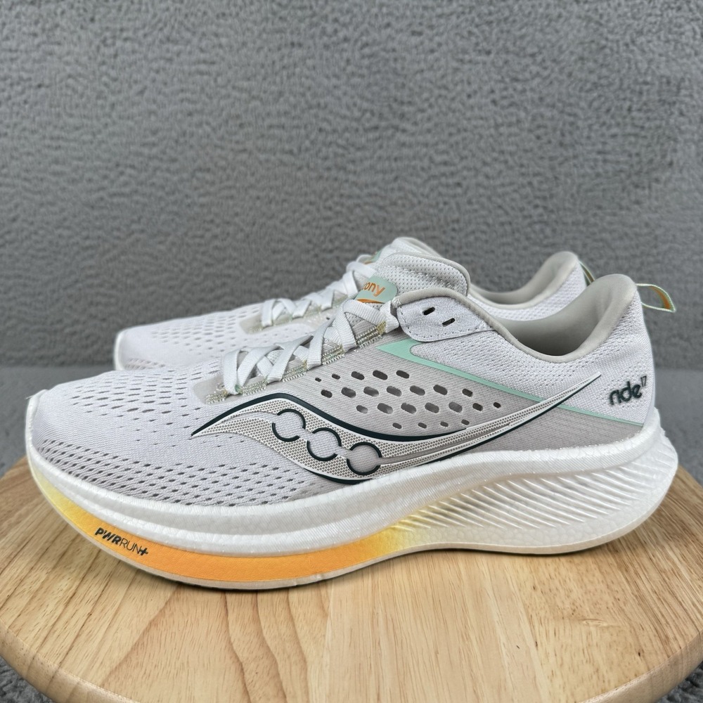 Saucony Womens Ride 17 Womens Size 11 Gray Road Running Shoes Cushion S10925-250 - Picture 4 of 12
